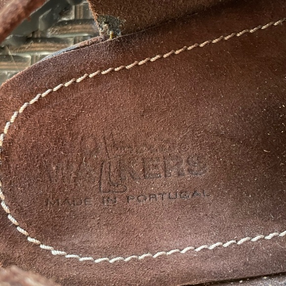 Volks Walkers Leather Sandals Men’s Closed Toe Hiking Sandals Brown Size 12 - Picture 7 of 8
